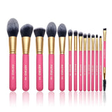 pink makeup brushes